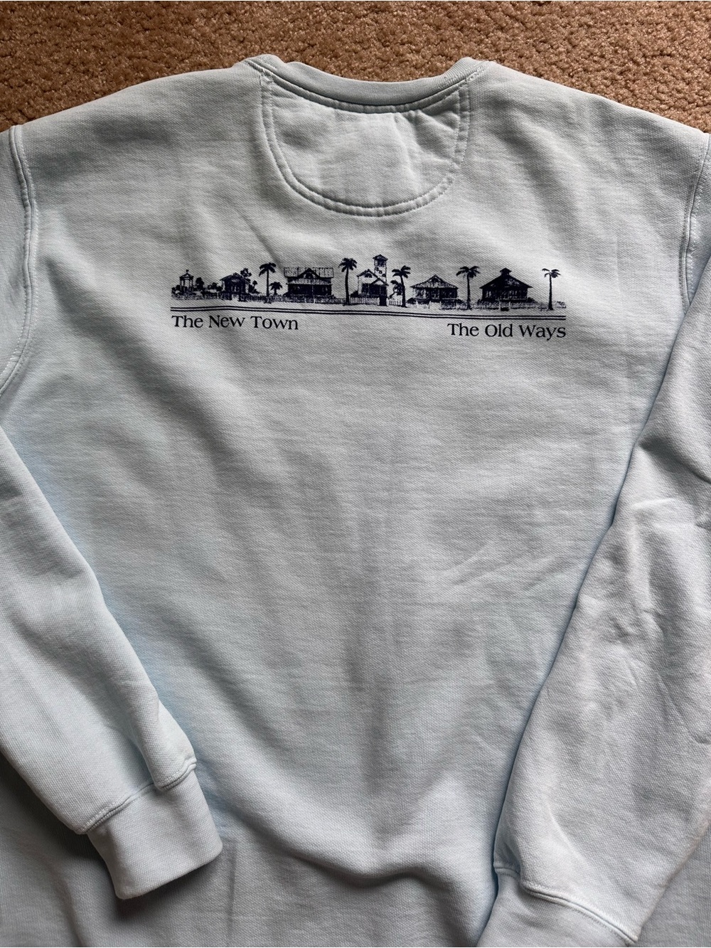 Seaside Light Blue Crewneck Sweatshirt - Picture 3 of 5